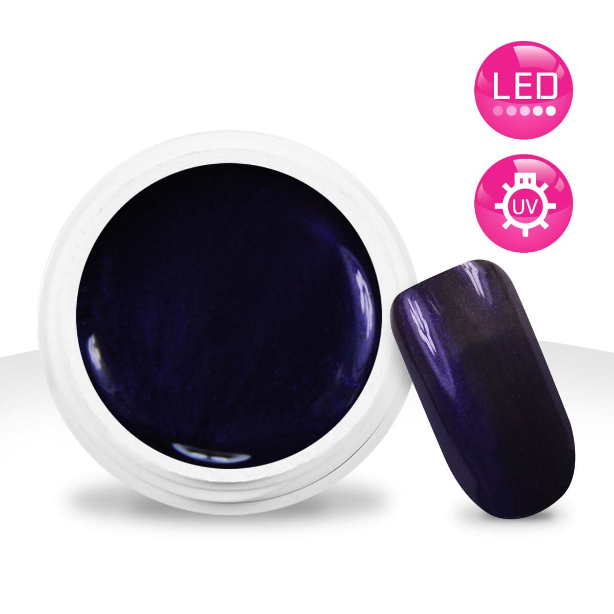 Gel Color Pro 5ml 2416 - Aubergine Métallisé