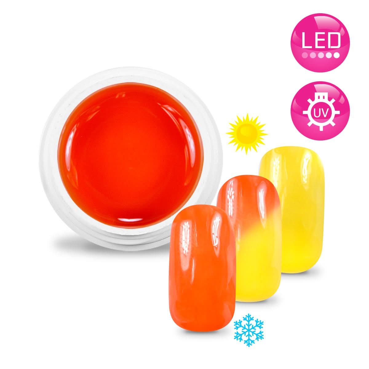 Gel Color Pro 5ml 2564 - Thermo Orange / Jaune