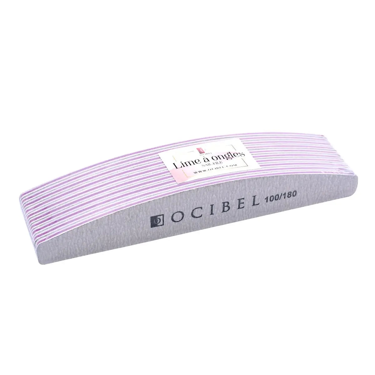 50 Limes à ongles Zèbre Demi Lune Bateau 100/180 Premium OCIBEL
