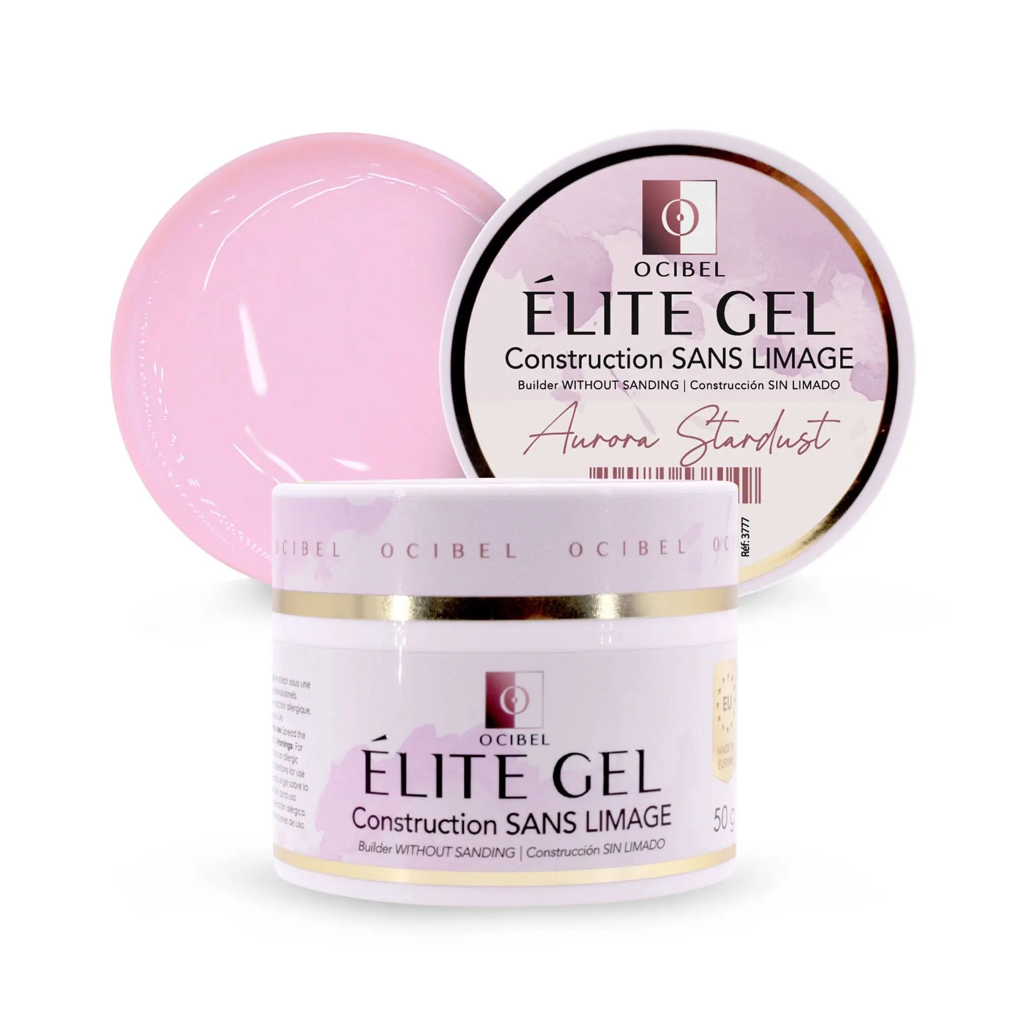 Élite Gel Construction SANS LIMAGE 50g UV / LED - Aurora Stardust OCIBEL