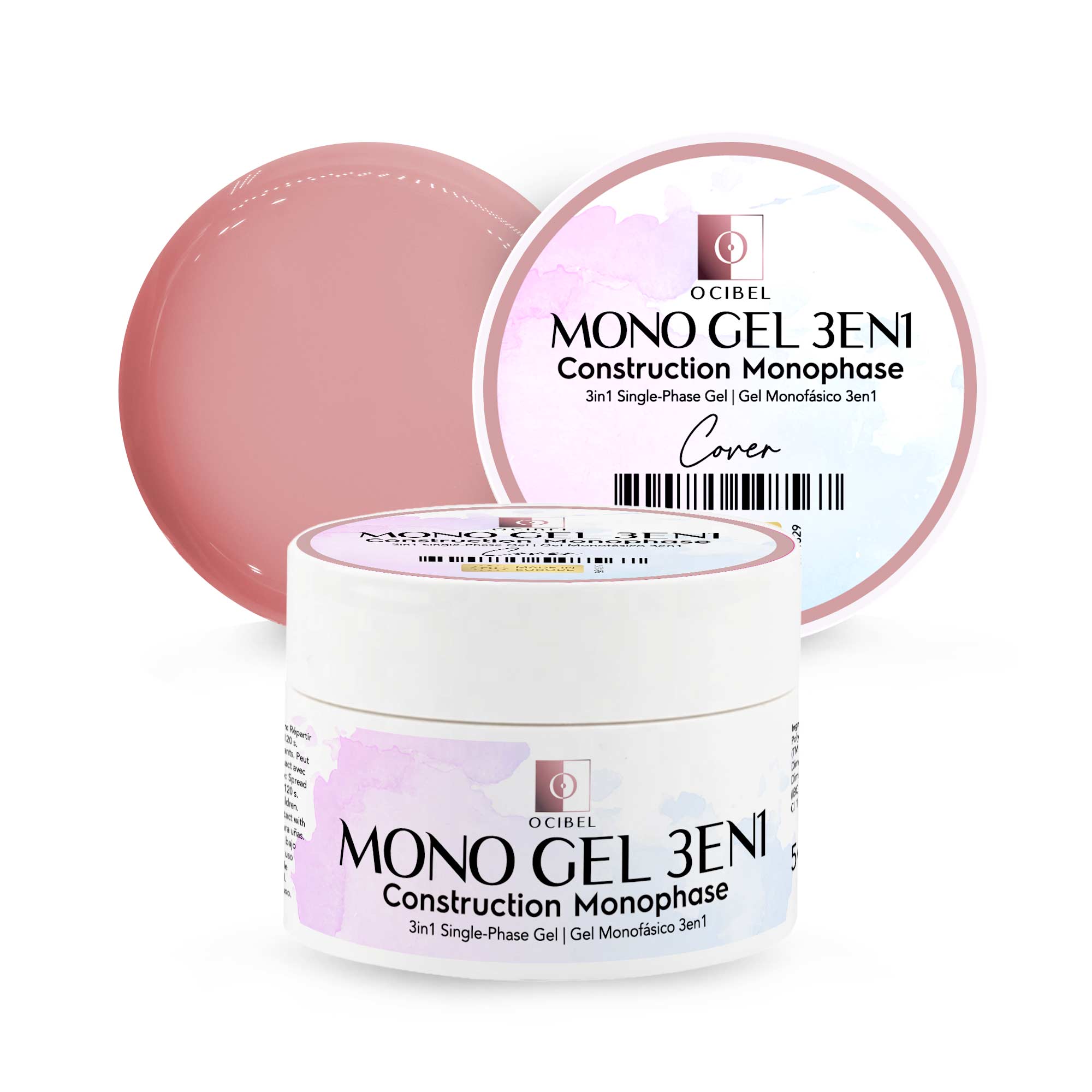 Gel Monophase 3en1 50g - Sans TPO - Sans HEMA - Cover OCIBEL
