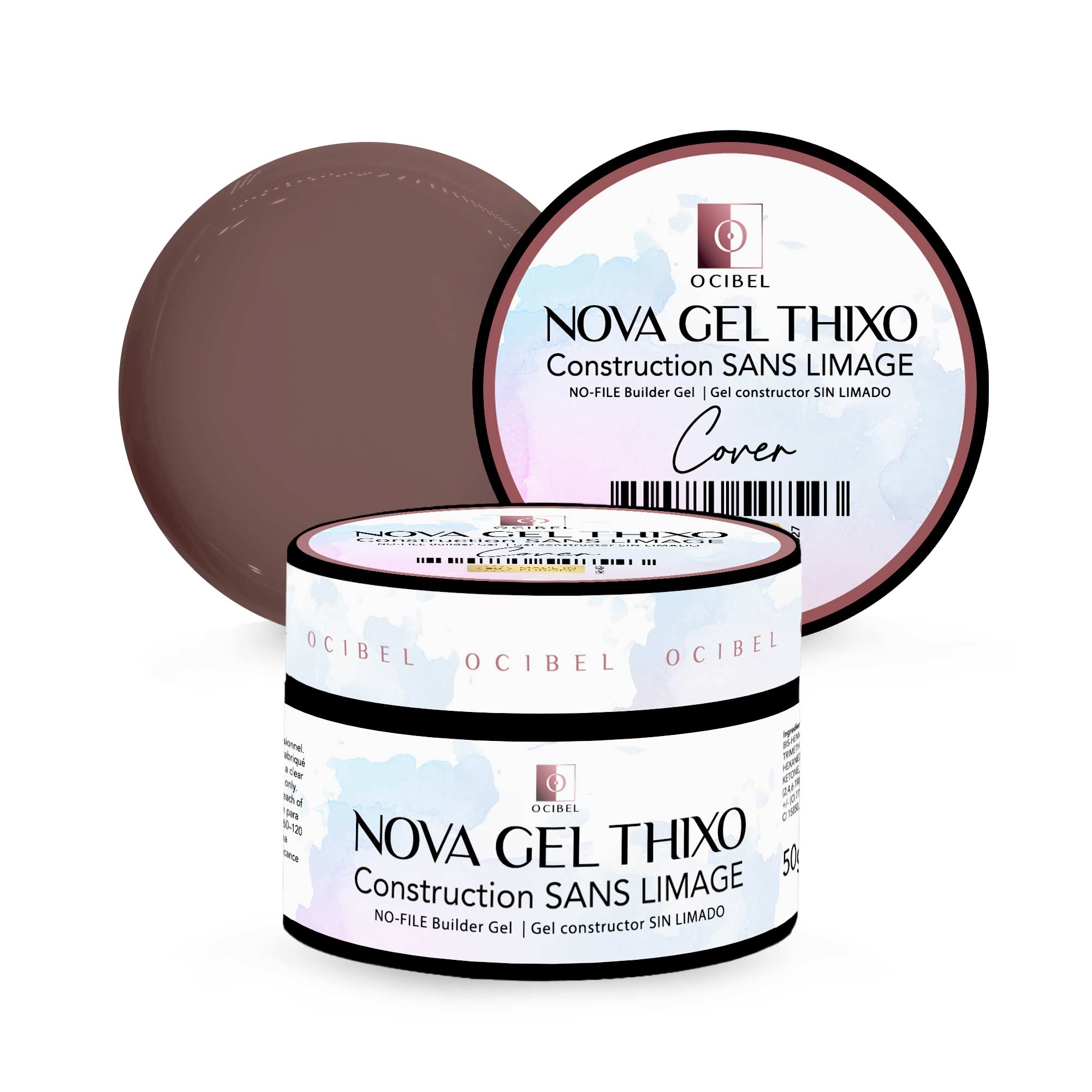 Gel de Construction Thixo SANS LIMAGE 50g - Sans TPO & HEMA - Cover OCIBEL