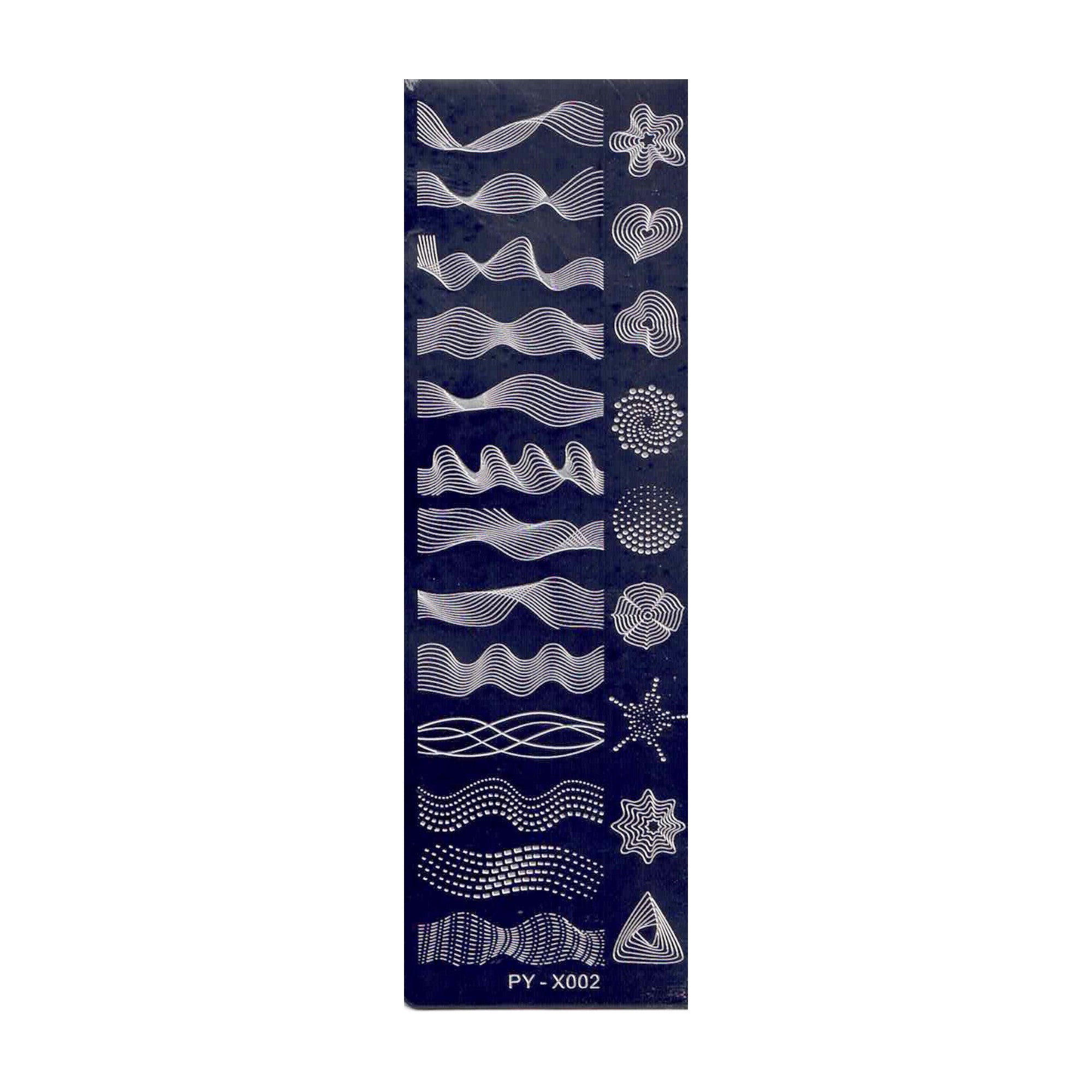 Plaque de Stamping pour Ongles Thème : Motif OCIBEL
