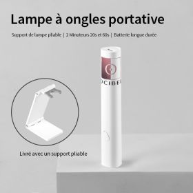 Lampe UV / LED Portable Minuteur 20s/60s pour Capsules Pose Américaine, Gel et VSP
