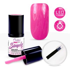 Vernis Semi Permanent UV / LED Simply 1 Couche 5ml - Rose Punch #2457