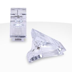 5 Pinces plastique transparente pour maintient des popits (moule acrygel)