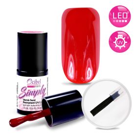 Vernis Semi Permanent UV / LED Simply 1 Couche 5ml - Rouge Pomme d'amour #2712