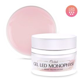 Gel LED Monophase Rose Translucide 50 g (Base Construction Finition)