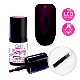 Vernis Semi Permanent UV / LED Simply 1 Couche 5ml - Violet #2997