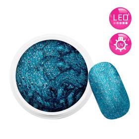 Gel UV / LED Couleur 5 ml - Pailleté Turquoise #3181