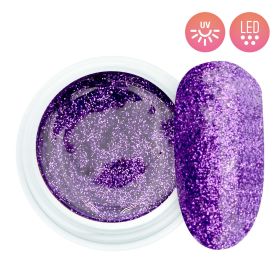 Gel UV / LED Couleur 5 ml - Pailleté Violet #3182