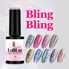 Vernis Semi Permanent UV / LED LolliLac Collection Bling Bling