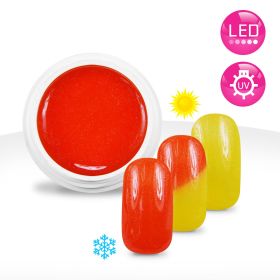 Gel UV / LED Couleur Thermo Métallisé Orange / Jaune - 5ml