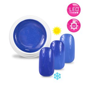 Gel UV / LED Couleur Thermo Métallisé Bleu / Bleu Clair - 5ml