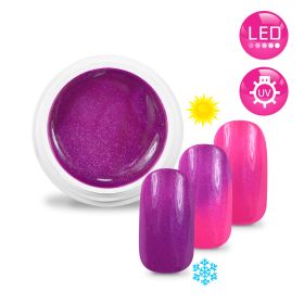 Gel UV / LED Couleur Thermo Métallisé Violet / Rose Fluo - 5ml