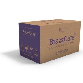 Carton 90 sachets BrazzCare BalbCare Gant Manucure Brésilienne inclus 1 Lime et Bâtonnet