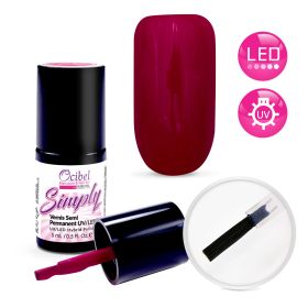 Vernis Semi Permanent UV / LED Simply 1 Couche 5ml - Rose Violet #2995