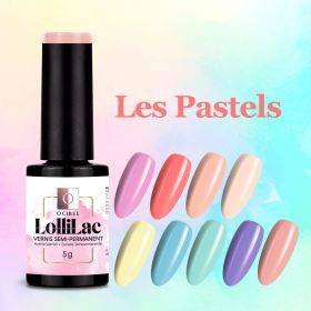Vernis Semi Permanent UV / LED LolliLac Collection Les Pastels